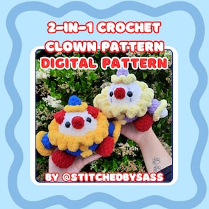 2-in-1 Crochet Clown Pattern