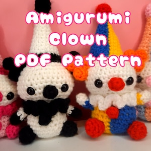 PDF PATTERN Amigurumi Clown Crochet Pattern