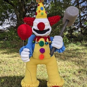Borris The Clown crochet pattern PDF DOWNLOAD ONLY